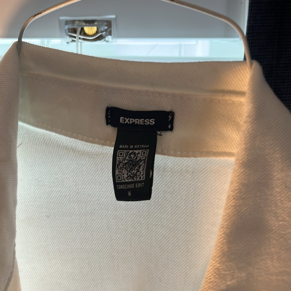 Express White Jean Jacket - Picture 2 of 3